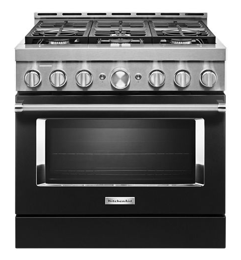 KitchenAid® 36'' Smart Commercial-Style Gas Range with 6 Burners