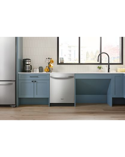 44 dBA ADA Compliant Dishwasher Flush with Cabinets with 3rd Rack