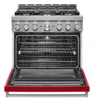 KitchenAid® 36'' Smart Commercial-Style Gas Range with 6 Burners