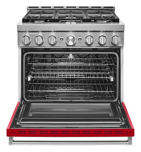 KitchenAid® 36'' Smart Commercial-Style Gas Range with 6 Burners