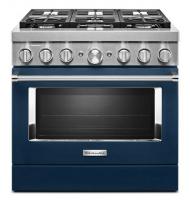 KitchenAid® 36'' Smart Commercial-Style Dual Fuel Range with 6 Burners
