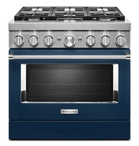 KitchenAid® 36'' Smart Commercial-Style Dual Fuel Range with 6 Burners