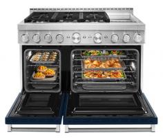  KitchenAid® 48'' Smart Commercial-Style Gas Range with Griddle