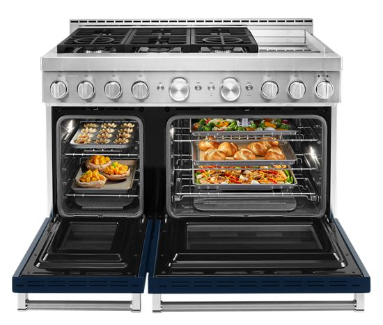  KitchenAid® 48'' Smart Commercial-Style Gas Range with Griddle