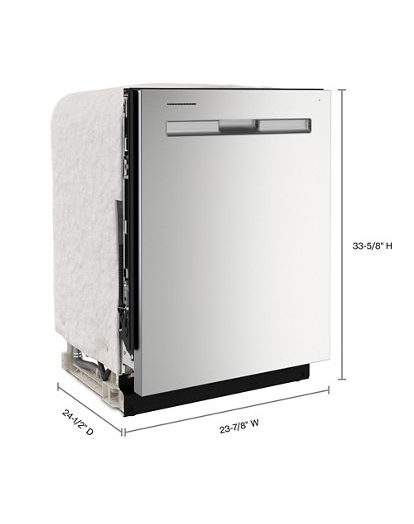 Top control dishwasher with Third Level Rack and Dual Power Filtration