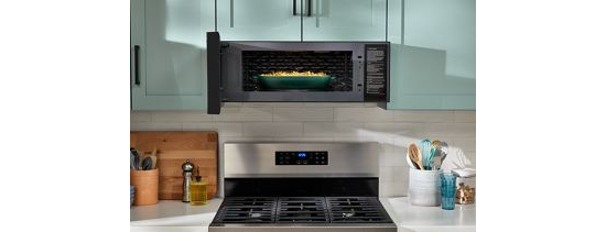 1.1 cu. ft. Smart Low Profile Microwave Hood Combination with 450 CRM 4-Speed Venting