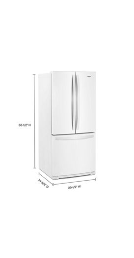 30-inch Wide French Door Refrigerator - 20 cu. ft.