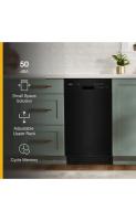 Small-Space Compact Dishwasher with Stainless Steel Tub.