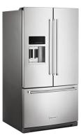 26.8 cu. ft. 36-Inch Width Standard Depth French Door Refrigerator with Exterior Ice and Water and PrintShield™ finish