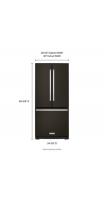 20 cu. Ft. 30-Inch Width Standard Depth French Door Refrigerator with Interior Dispense