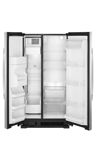 33-inch Side-by-Side Refrigerator with Dual Pad External Ice and Water Dispenser