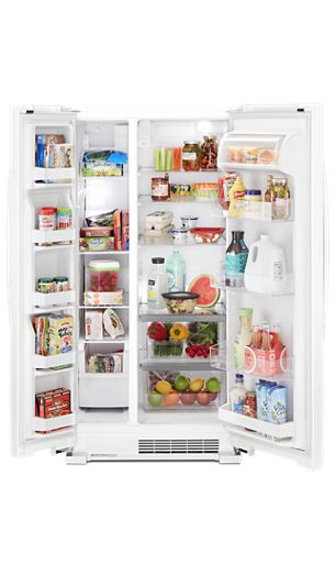 33-inch Wide Side-by-Side Refrigerator - 22 cu. ft.