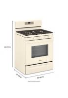 5.0 cu. ft. Gas Range with Center Oval Burner