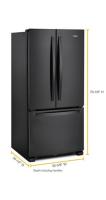 33-inch Wide French Door Refrigerator - 22 cu. ft.