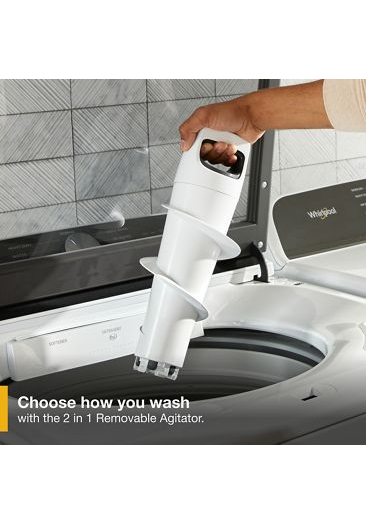 5.2-5.3 Cu. Ft. Whirlpool® Top Load Washer with Removable Agitator