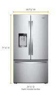 36-inch Wide Counter Depth French Door Refrigerator