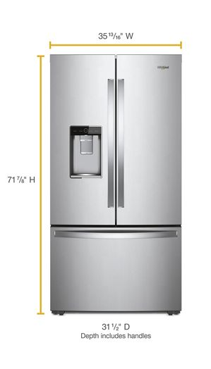 36-inch Wide Counter Depth French Door Refrigerator