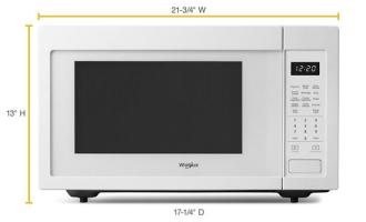 1.6 cu. ft. Countertop Microwave with 1,200-Watt Cooking Power