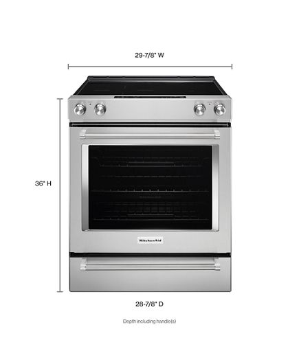 30-Inch 5-Element Electric Slide-In Convection Range
