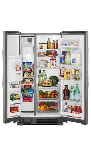 33-inch Wide Side-by-Side Refrigerator - 21 cu. ft