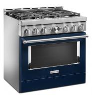 KitchenAid® 36'' Smart Commercial-Style Gas Range with 6 Burners