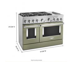 KitchenAid® 48'' Smart Commercial-Style Dual Fuel Range with Griddle