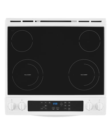 4.8 Cu. Ft. Whirlpool® Electric Range with Frozen Bake™ Technology.