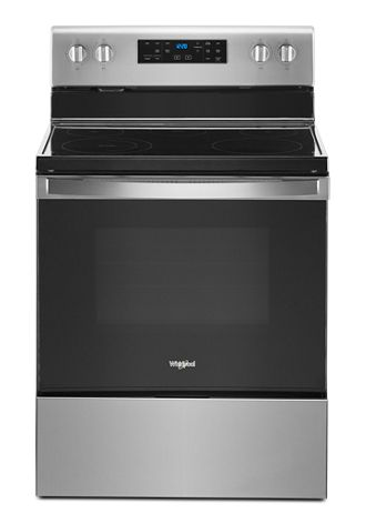 5.3 cu. ft. Whirlpool® electric range with Frozen Bake™ technology.