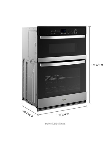 6.4 Total Cu. Ft. Combo Self-Cleaning Wall Oven