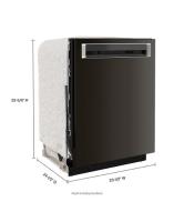 44 dBA Dishwasher in PrintShield™ Finish with FreeFlex™ Third Rack.