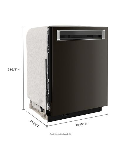 44 dBA Dishwasher in PrintShield™ Finish with FreeFlex™ Third Rack.
