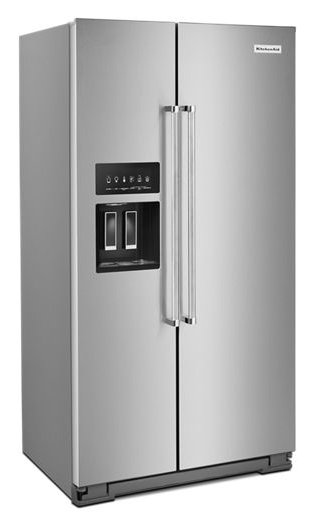 19.9 cu ft. Counter-Depth Side-by-Side Refrigerator with Exterior Ice and Water and PrintShield™ finish