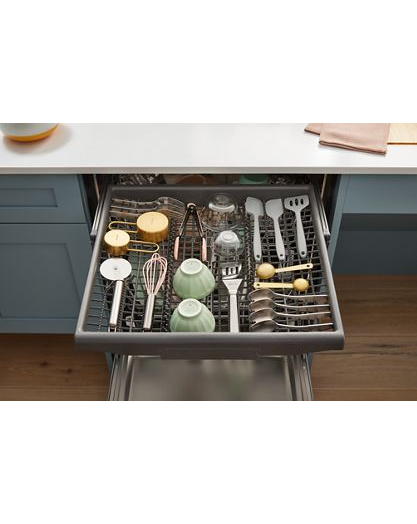 44 dBA ADA Compliant Dishwasher Flush with Cabinets with 3rd Rack