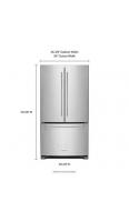 25 Cu. Ft. 36-Width Standard Depth French Door Refrigerator with Interior Dispense