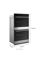 10.0 Total Cu. Ft. Double Wall Oven with Air Fry When Connected.