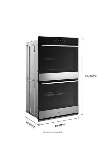 10.0 Total Cu. Ft. Double Wall Oven with Air Fry When Connected.