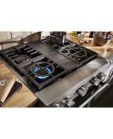 KitchenAid® 30'' Smart Commercial-Style Dual Fuel Range with 4 Burners
