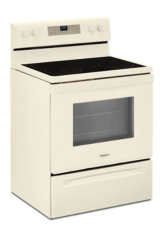 5.3 cu. ft. Whirlpool® electric range with Frozen Bake™ technology.