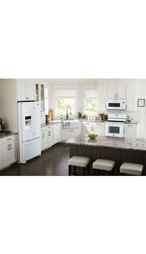 36- Inch Wide French Door Refrigerator with PowerCold® Feature - 25 Cu. Ft.