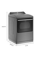 7.4 cu. ft. Top Load Electric Dryer with Advanced Moisture Sensing
