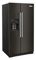 24.8 cu ft. Side-by-Side Refrigerator with Exterior Ice and Water and PrintShield™ Finish