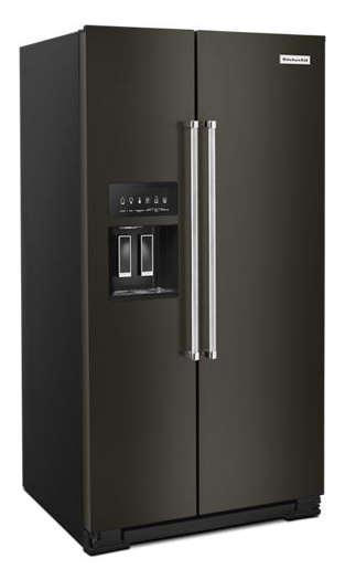 24.8 cu ft. Side-by-Side Refrigerator with Exterior Ice and Water and PrintShield™ Finish