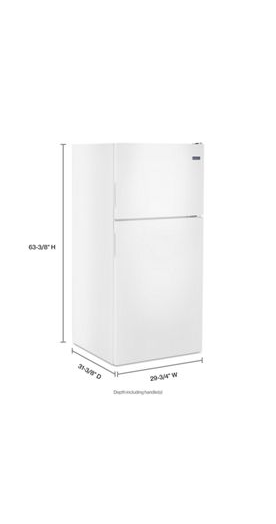 30-Inch Wide Top Freezer Refrigerator with PowerCold® Feature- 18 Cu. Ft.