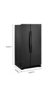33-inch Wide Side-by-Side Refrigerator - 22 cu. ft.