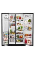 19.9 cu ft. Counter-Depth Side-by-Side Refrigerator with Exterior Ice and Water and PrintShield™ finish