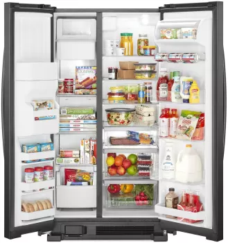 33-inch Wide Side-by-Side Refrigerator - 21 cu ft