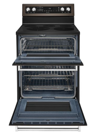 30-Inch 5 Burner Electric Double Oven Convection Range