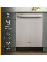Fingerprint Resistant Quiet Dishwasher with Boost Cycle