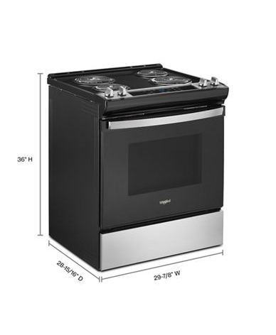4.8 Cu. Ft. Whirlpool® Electric Range with Frozen Bake™ Technology