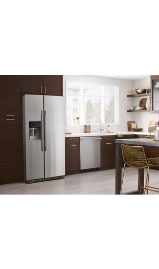 36-inch Wide Contemporary Handle Counter Depth Side-by-Side Refrigerator - 21 cu. ft.